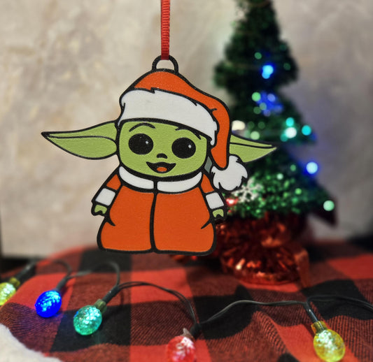 Grogu Christmas Ornament: Star Wars Santa Outfit (4PK)