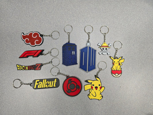 3D Printed Themed Keychain