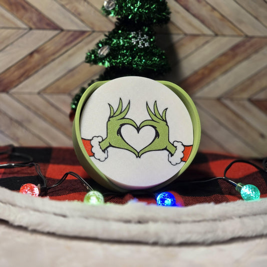 The Grinch christmas coasters