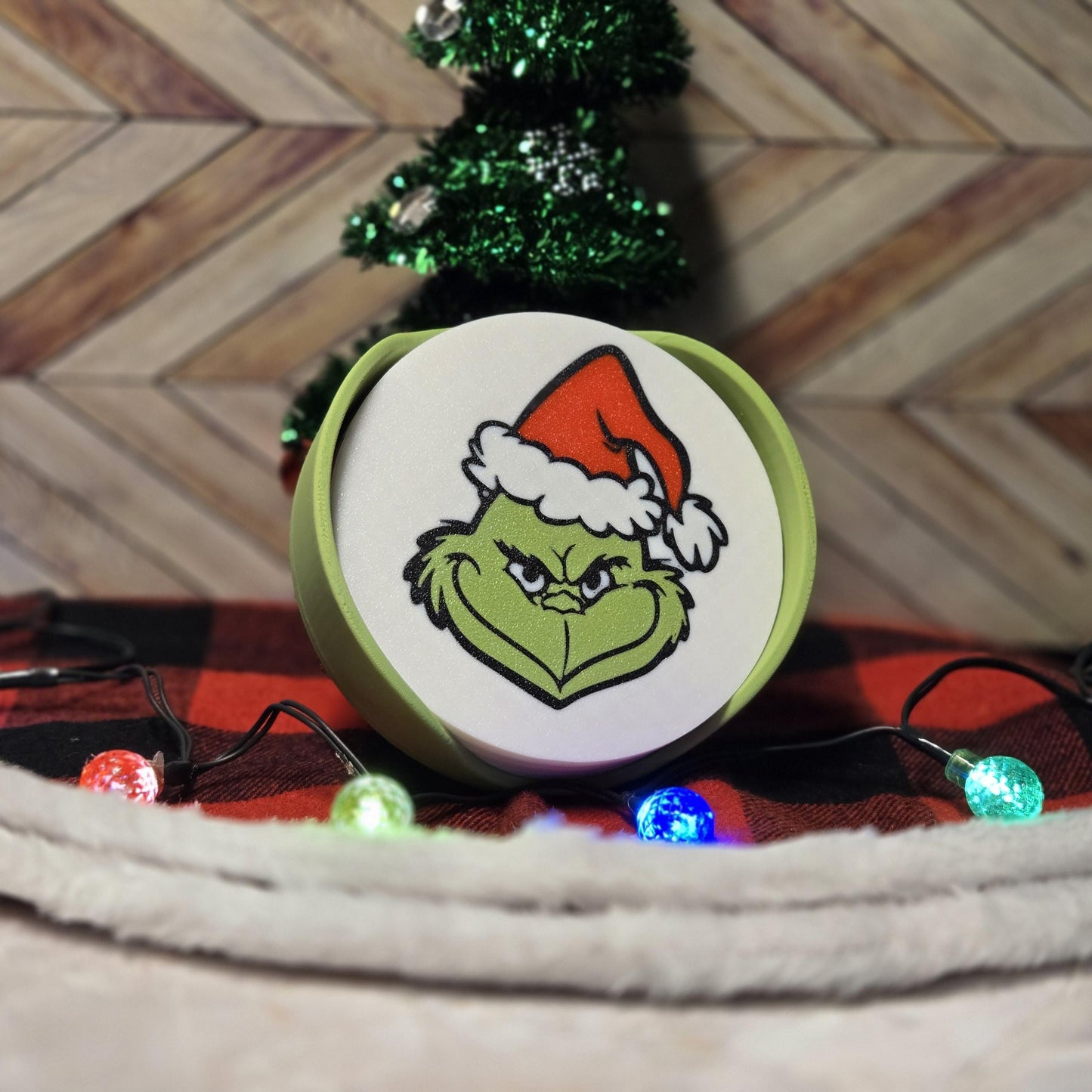 The Grinch christmas coasters