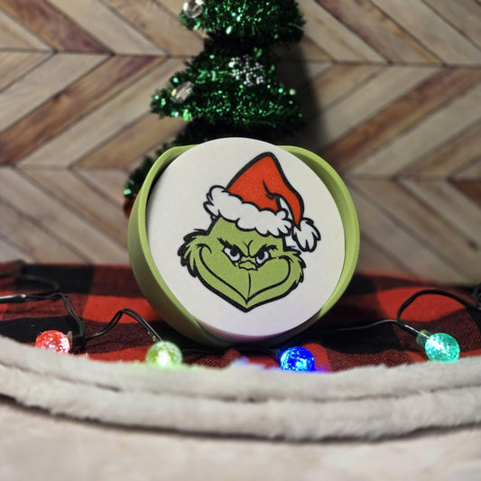 The Grinch christmas coasters