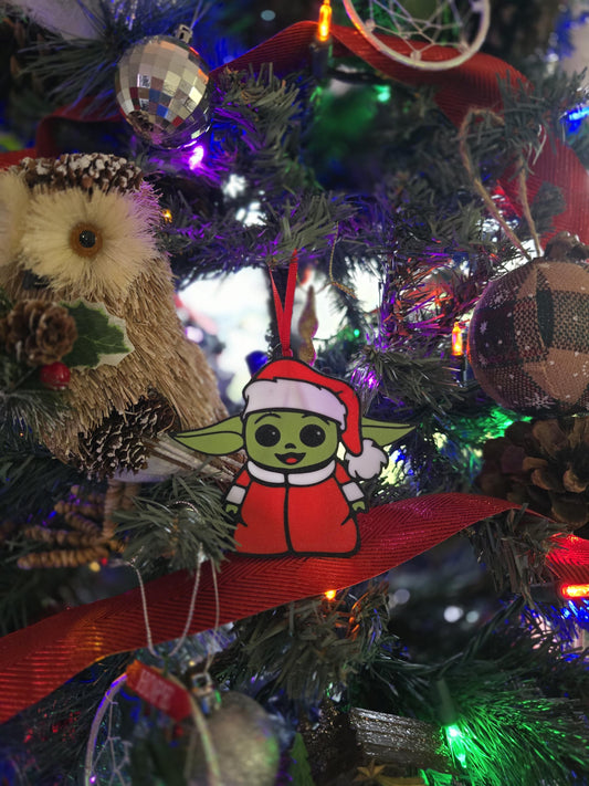 Grogu Christmas Ornament: Star Wars Santa Outfit (4PK)