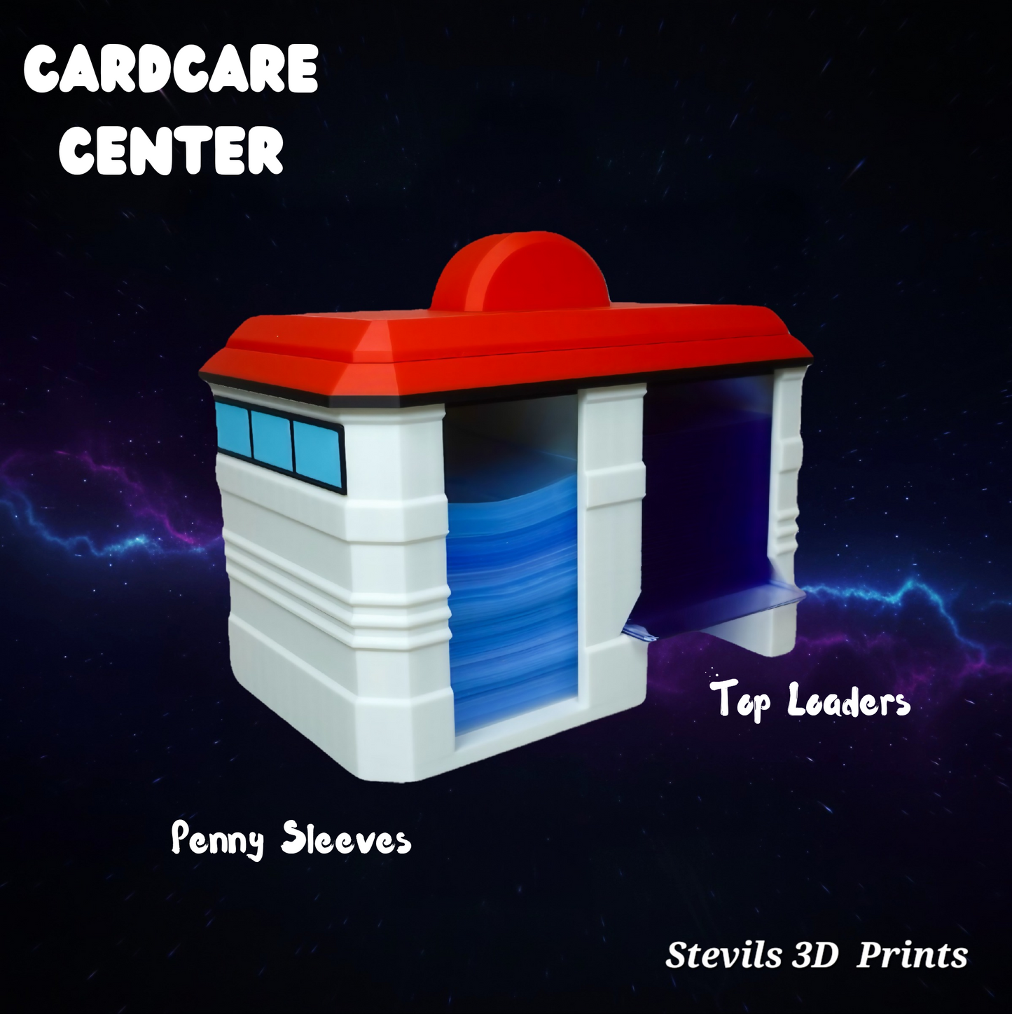 CardCare Center - Top Loader and Penny Sleeve Dispenser Organizer for TCG and Sports Cards