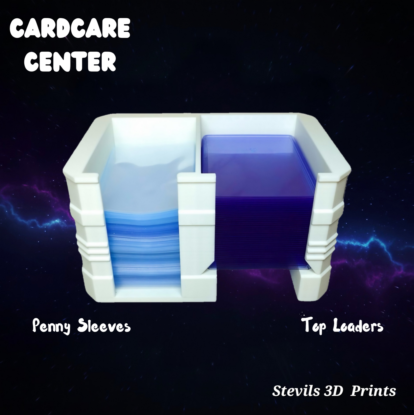 CardCare Center - Top Loader and Penny Sleeve Dispenser Organizer for TCG and Sports Cards